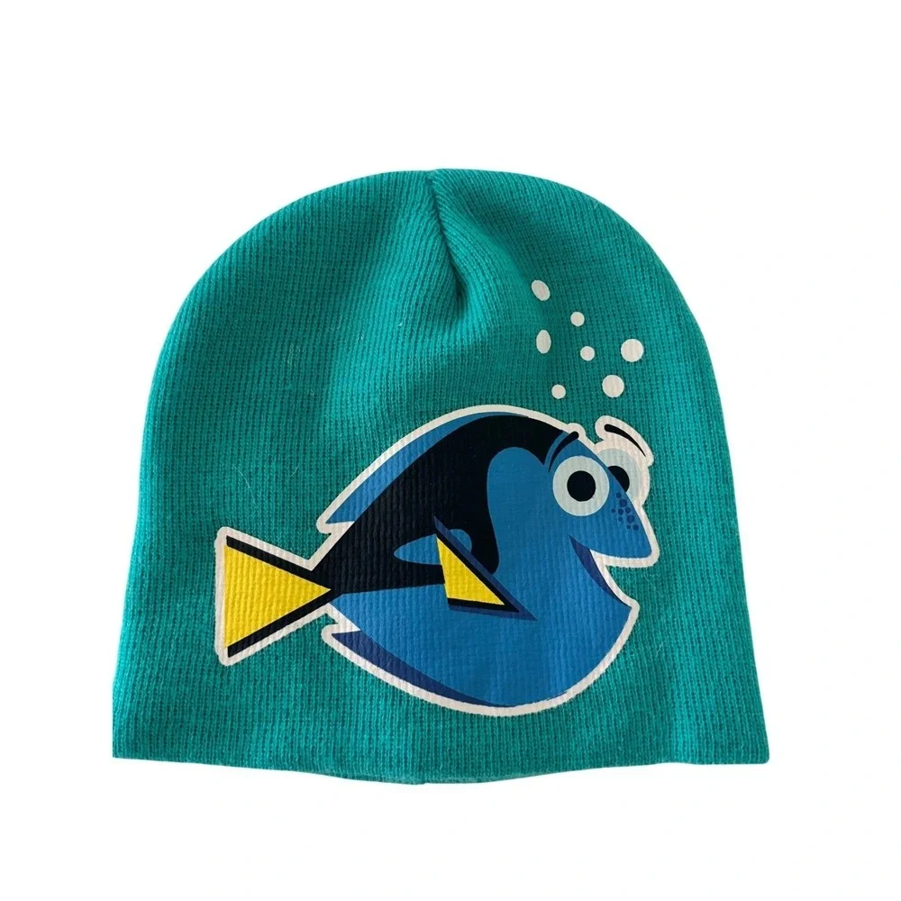 Disney Pixar Finding Dory Teal Blue Fish‎ Beanie Hat Kids OSFM